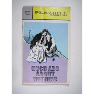Much Ado About Nothing Winter Garden Playbill Opening Night November 1972 Hughes